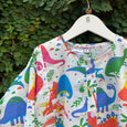 Tara's Blossom Dream: Playful Dinosaur Kurta Set