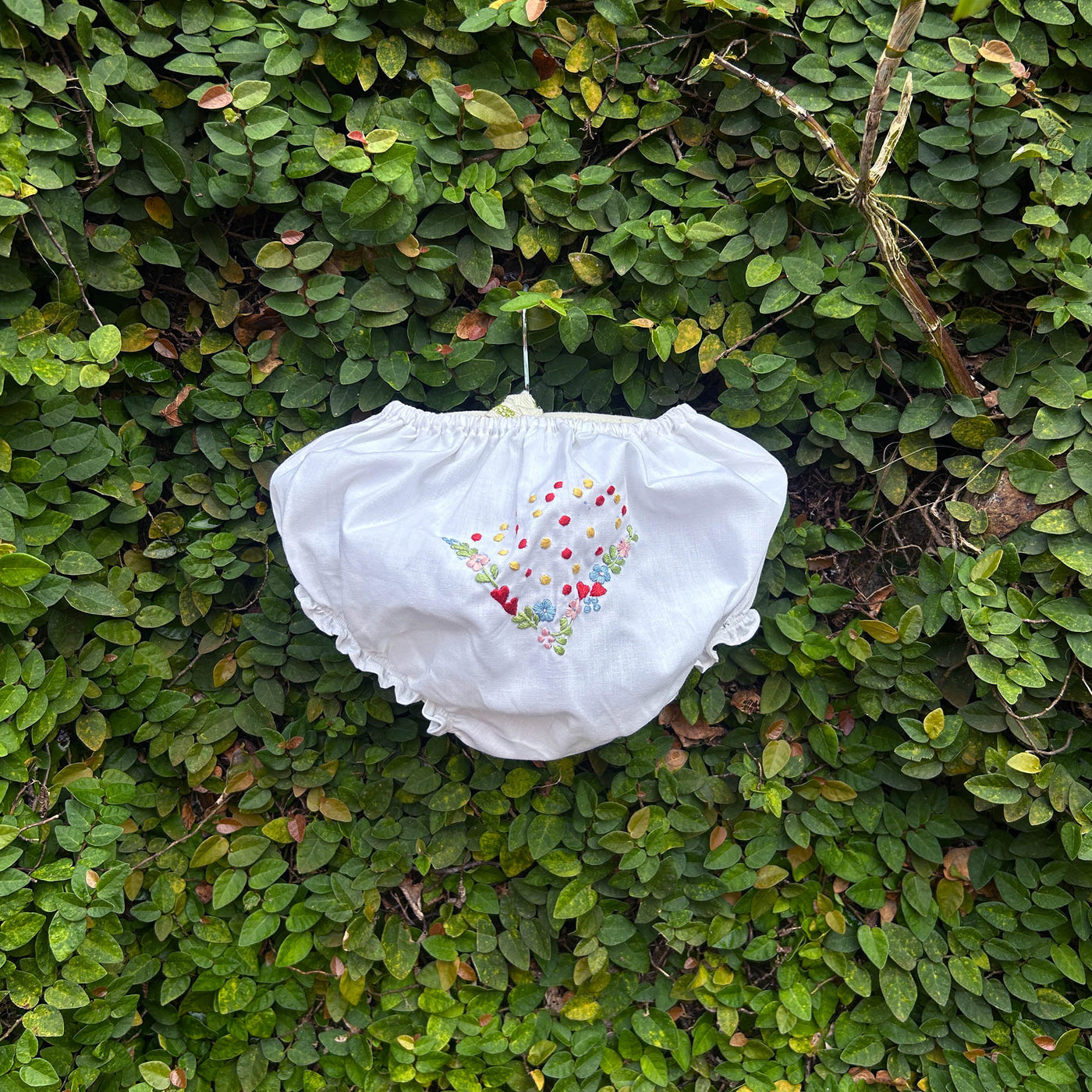 hand embroidered baby diaper cover