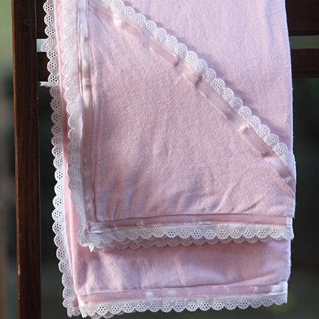 Hooded Flannel With Pink Ribbon