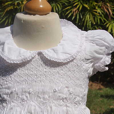 Peter Pan Collared White Dress