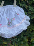 Blosssom Embroidery Baby Panty