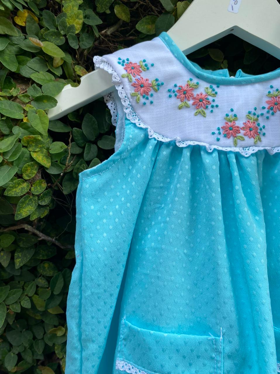Classic Embroidered Smocking Satin Dress – Tara Baby Shop