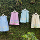 cotton sleeveless applique dress