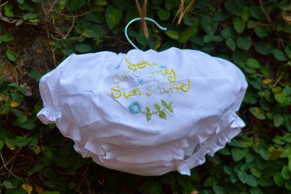 embroidered letters diaper cover