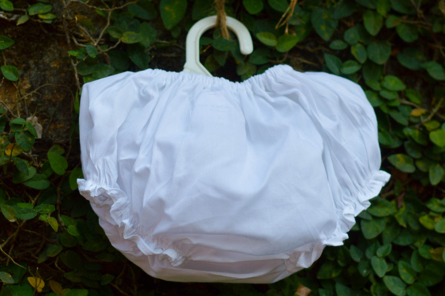 PINK N WHITE FLOWERS DIAPER COVER