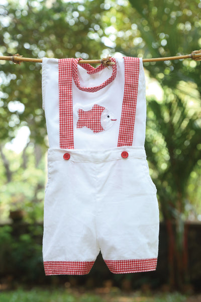 Adorable Little Friends - Romper Sets in Red Gingham