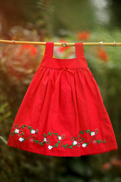 Breezy Bright Red Dress