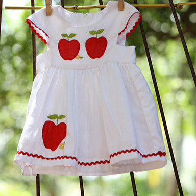 An Appliqued Apple Dress
