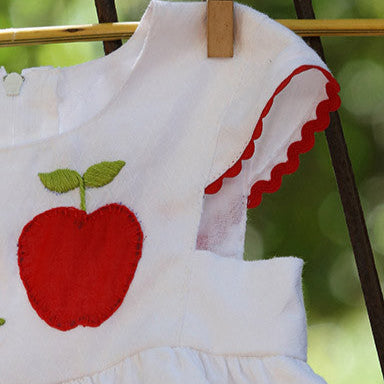 An Appliqued Apple Dress