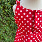 Elegant Polka Dotted Red Dress