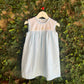 Hand Embroidered High Yoke Gingham Dress