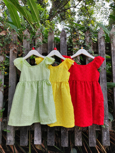 The Style Club Cotton Dress Baby Girl Frock and Shorts Set Pack of 1Red  36 Months  Amazonin Clothing  Accessories