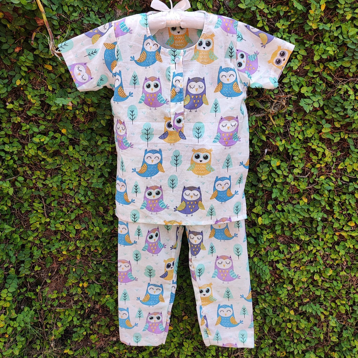 Sleepy Little Owl Kids Cotton Nightwear