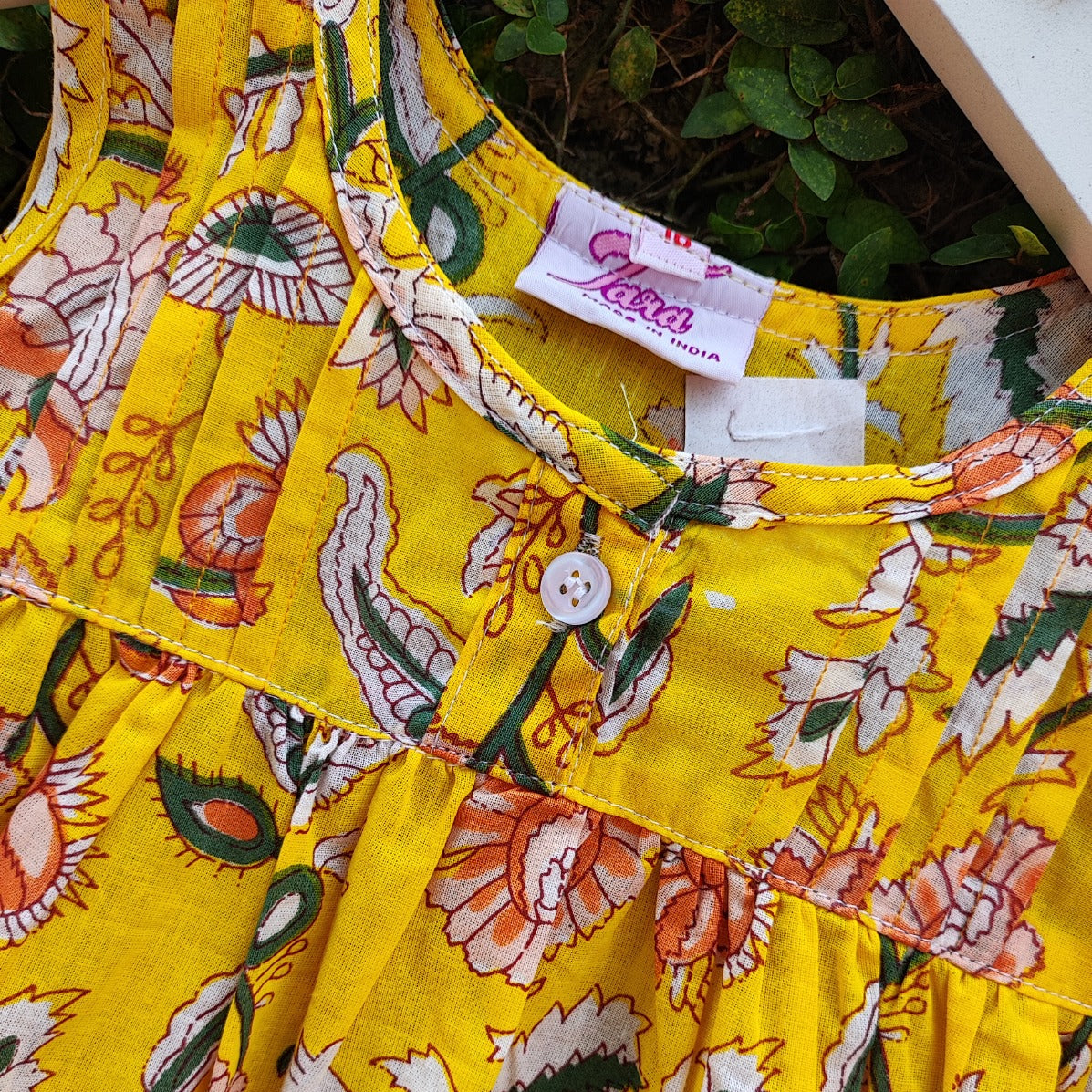 Colourful Floral Block Print Cotton Nightwear