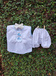 Embroidered Classic Baby Vest Set