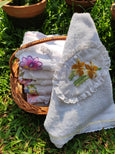 Floral Delight Appliqué Patch Baby Towel