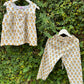 sleeveless pyjama set for girls