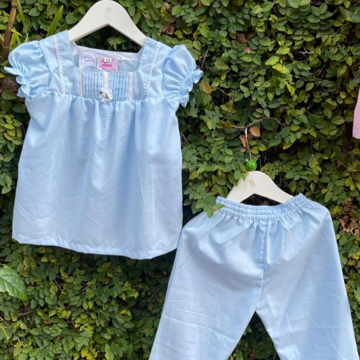 Mummy and Me - Pastel Pyjama Set for Little Girls