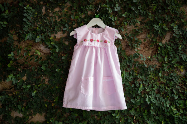 square collar baby dresses