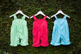 Vibrant Colourful Garden Rompers