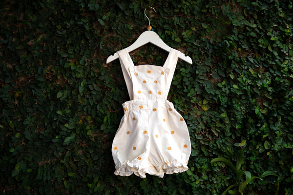hand embroidered baby romper