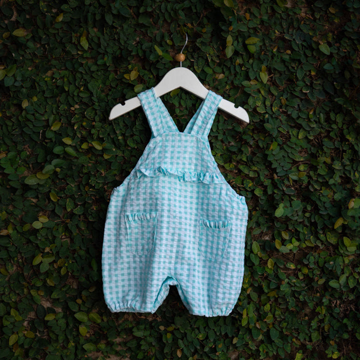 Cotton Checkered Playtime Romper