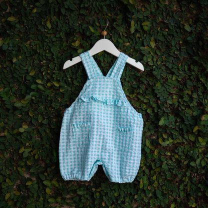 Cotton Checkered Playtime Romper