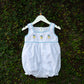 Pretty Hand Embroidered Balloon Rompers