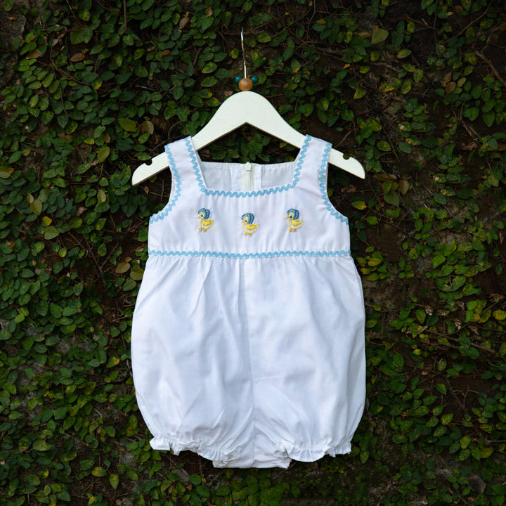 Pretty Hand Embroidered Balloon Rompers