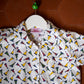 Colourful Cap Prints Cotton Shirt