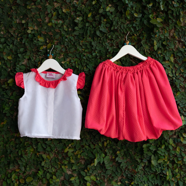 Colourful Partywear Skirt Romper Sets