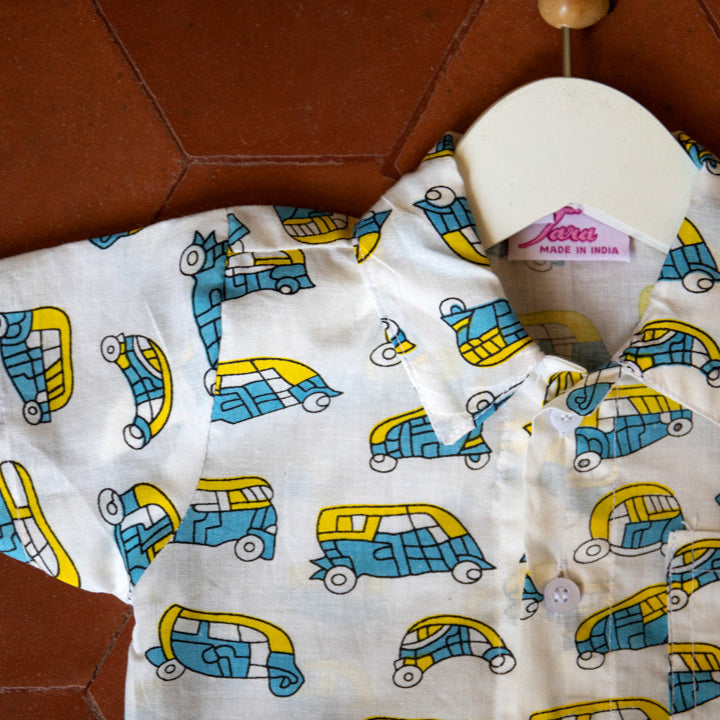 Adorable Auto Prints Cotton Shirt