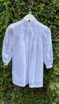 Pure White Full Sleeve Classic Cotton Smock