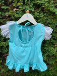 Stylish Blue Party Frock with Panty