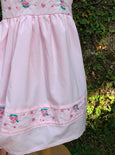 Pastel Pink Embroidered Sleeveless Dress