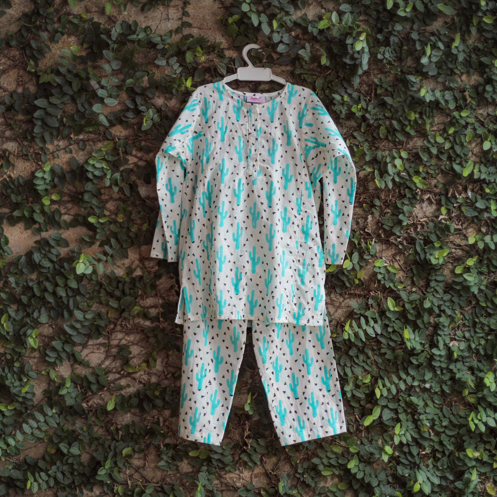 cacti print kids nightwear