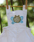 Fluffy frog White Rompers