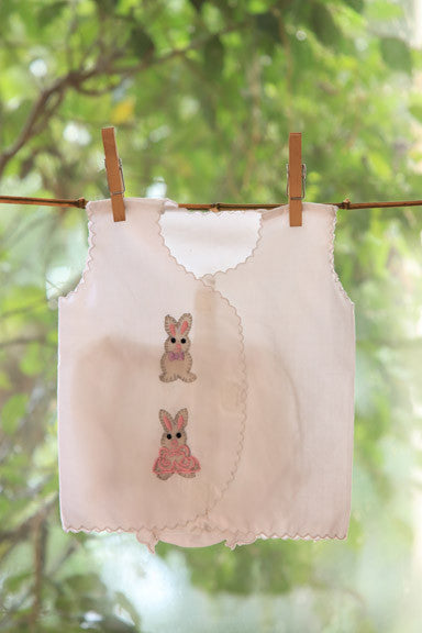 Little Bunny Scalloped Vest Set