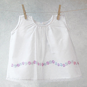 Lilac Daisy Gathered Top