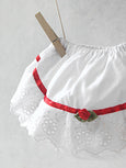 Red Flower Cotton Lace Panties