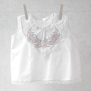 Pink Buds Drop Collar Top