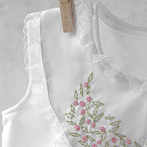 Pink Buds Drop Collar Top