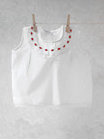 Red Roses Drop Collar Top
